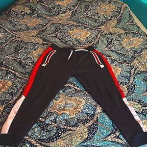 Navy Blue, Red, and White Spalding’s Jogger